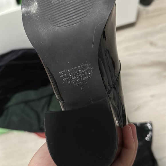 Therapy Hoxton Black Glossy Heeled Ankle Boots - Picture 7 of 7